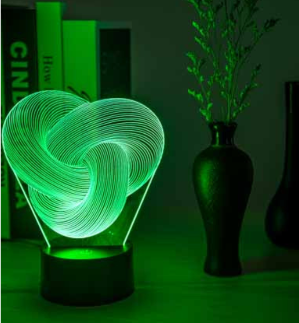 2024 Twist Abstract LED 3D Night Light