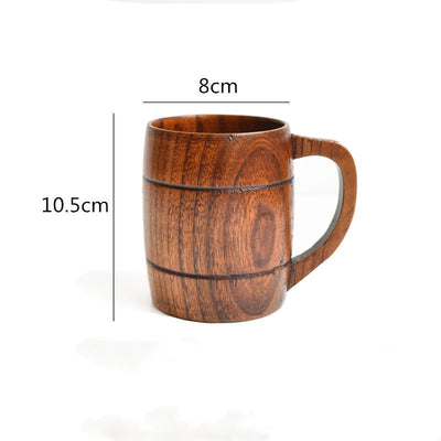 Japanese Jujube Wood Cup Insulated Teacup Wooden Coffee Cup