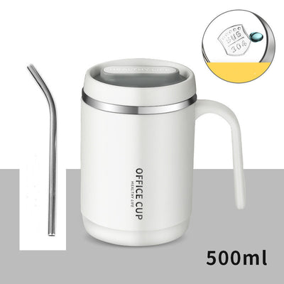 Double Insulated 304 Stainless Steel Liner Mug with Straw