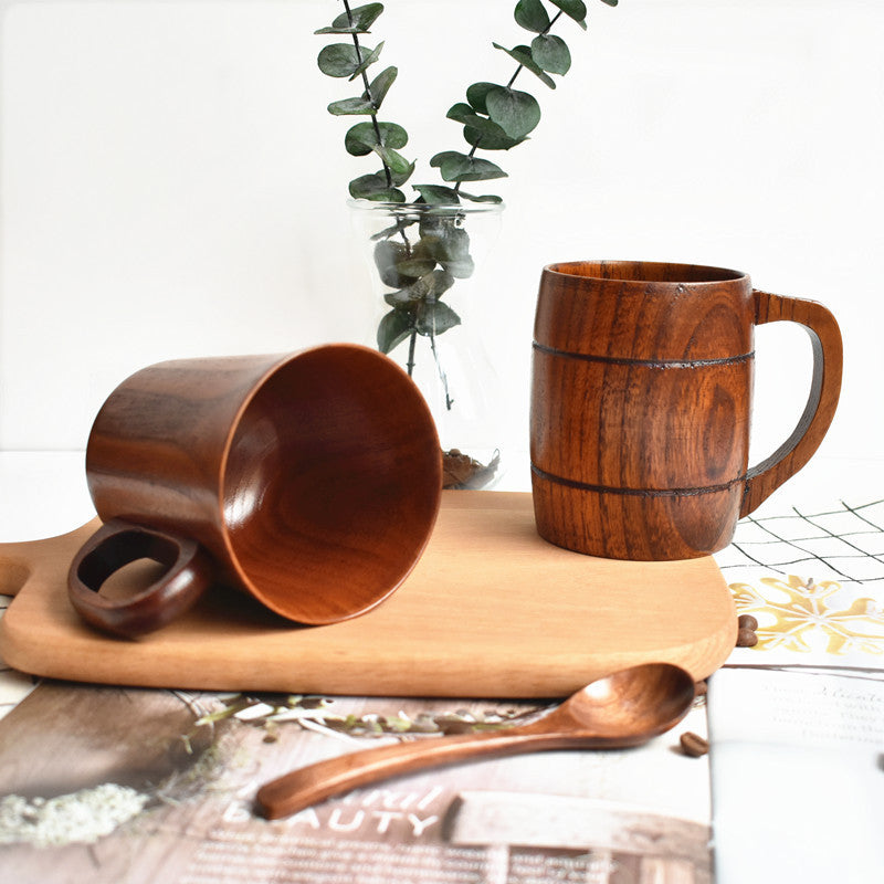 Japanese Jujube Wood Cup Insulated Teacup Wooden Coffee Cup